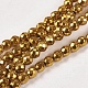 Electroplate Non-magnetic Synthetic Hematite Beads Strands(G-J169B-3mm-04)-1