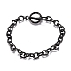 Bracelets unisexes 304 chaîne de câble en acier inoxydable(BJEW-P245-39B)-1