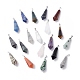 Natural & Synthetic Mixed Stone Pointed Pendants(G-I314-02P)-1
