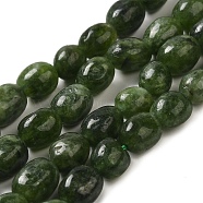 Natural Malaysia Jade Beads Strands, Faceted, Oval, Dyed and Heated, Dark Slate Gray, 10.5~13x8.5~10x7~10mm, Hole: 1.2mm, about 31~32pcs/strand, 14.57''~15.16''(37~38.5cm)(G-I283-H08-02)