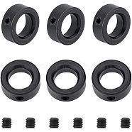 Carbon Steel Diaphragm Rings, Fixed Ring, Retainer Ring, Bearing Accessories, Electrophoresis Black, 21x9mm, Inner Diameter: 12mm(FIND-UN0001-34C)