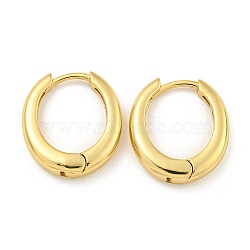 Rack Plating Brass Hoop Earrings, Cadmium Free & Lead Free, Long-Lasting Plated, Ring, Real 18K Gold Plated, 3x20mm(EJEW-C102-30E-G)