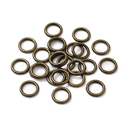 Alloy Closed Jump Rings, Round Ring, Antique Bronze, 8x1.2mm, 16 Gauge, Inner Diameter: 5.5mm(KK-WH0052-05B-AB)