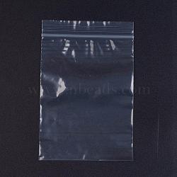 Plastic Zip Lock Bags, Resealable Packaging Bags, Top Seal, Self Seal Bag, Rectangle, White, 12x8cm, Unilateral Thickness: 2.1 Mil(0.055mm), 100pcs/bag(OPP-G001-F-8x12cm)