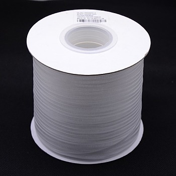Polyester Organza Ribbon, White, 1/8 inch(3mm), 800yards/roll(731.52m/roll)