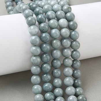 Natural Myanmar Jadeite Beads Strands, Round, 8.5mm, Hole: 0.6~0.8mm, about 46~49pcs/strand, 15.51~15.75''(39.4~40cm)