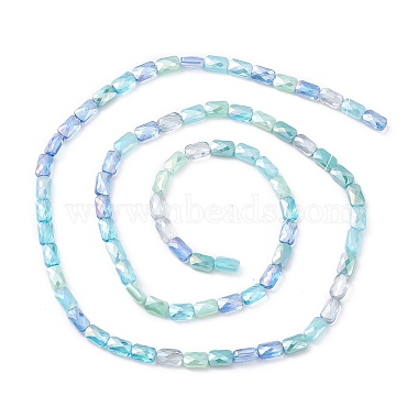 brins de perles de verre de galvanoplastie de couleur dégradée(GLAA-E042-01A)-2