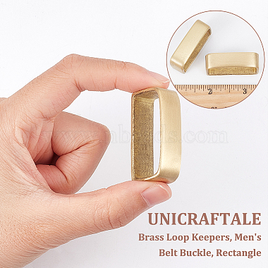 2Pcs Brass Loop Keepers(FIND-UN0002-55B)-4
