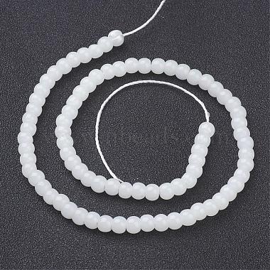 Chapelets de perles en verre imitation jade(GMR4mmC26)-3
