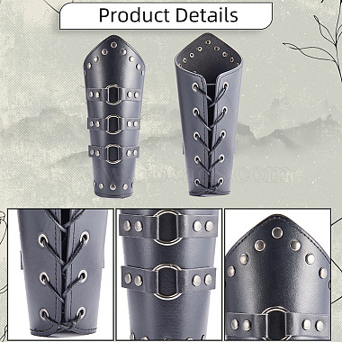 Imitation Leather Cuff Cord Bracelet(BJEW-WH0011-25A)-6
