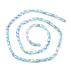 brins de perles de verre de galvanoplastie de couleur dégradée(GLAA-E042-01A)-2