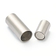 304 Stainless Steel Magnetic Clasps with Glue-in Ends(STAS-B017-01C-P)-2