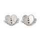 Brass Micro Pave Clear Cubic Zirconia Connector Charms(KK-P260-19P-02)-1