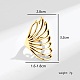 Minimalist Hollow Feather Brass Finger Ring for Women(UI5232-1)-3