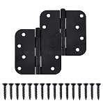 Iron Hinge, Wardrobe Door and Table Accessories, Black, 101x103x11mm(FIND-WH00670-86)