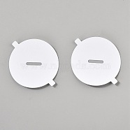 Paper Candle Lids, Candle Topper Shades, Flat Round, White, 54x65x0.2mm(FIND-WH0260-45A)