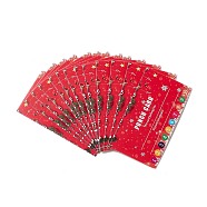 Rectangle Paper Reward Incentive Card, Punch Cards for Christmas Incentive Awards Supplies, Red, 92x65x17mm, 50pcs/bag(DIY-G061-06D)
