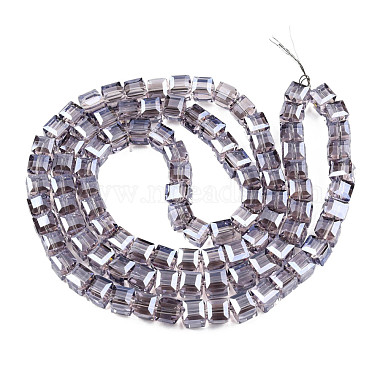 Chapelets de perles en verre transparent électrolytique(EGLA-N002-28-H04)-2