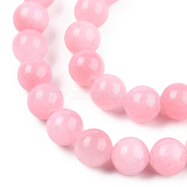 Natural Dyed Yellow Jade Gemstone Bead Strands(G-R271-8mm-Y01)-2