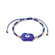 3Pcs 3 Color Evil Eye Lampwork & Glass Seed Braided Bead Bracelets Set for Women(BJEW-JB09250)-4