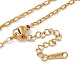 201 Stainless Steel Paperclip Chain Necklace for Men Women(NJEW-P268-A35-2X5)-3