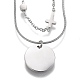 304 Stainless Steel Double Layer Necklaces(NJEW-H207-02)-3