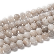Natural Crazy Agate Bead Strands, Round, White, 8mm, Hole: 1mm, about 44pcs/strand, 14.9 inch~15.1 inch(X-G-D840-55-8mm)