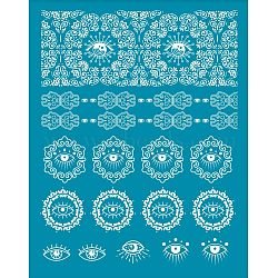 Silk Screen Printing Stencil, for Painting on Wood, DIY Decoration T-Shirt Fabric, Eye Pattern, 100x127mm(DIY-WH0341-199)