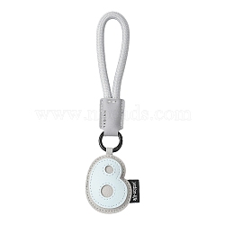 PU Leather Letter Pendant Decoration, for Bag Ornaments, Letter B, 200mm(HJEW-YWC0002-001B)