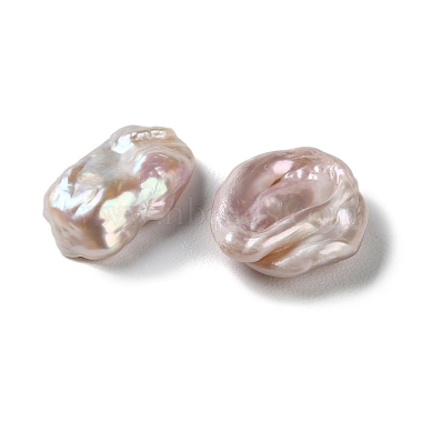 Perles de culture d'eau douce en perles keshi naturelles(PEAR-E020-45)-2