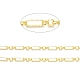 Placage à crémaillère chaines figaro en laiton(CHC-F016-03G)-1