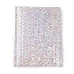 Laser Film Package Bags, Bubble Mailer, Padded Envelopes, Rectangle, Silver, 24x15x0.6cm(X-OPC-P003-01B-07)
