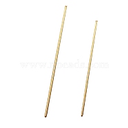 Iron Hair Stick Findings, Golden, 125x3mm(OHAR-PW0001-258G)