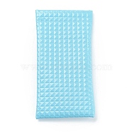 PU Imitation Leather Glasses Case, for Eyeglass, Sun Glasses Protector, Cyan, 180x94x10mm(AJEW-H128-07E)