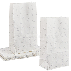 Paper Packaging Bags, Rectangle with Bowknot Pattern, White, 13x7.8x24.5cm(ABAG-WH20021-005)