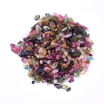 Natural Tourmaline Beads, Undrilled/No Hole, Chips, 3~10x2~3x1~2mm, about 100g/bag