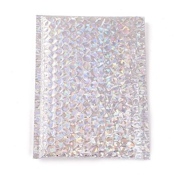 Laser Film Package Bags, Bubble Mailer, Padded Envelopes, Rectangle, Silver, 24x15x0.6cm