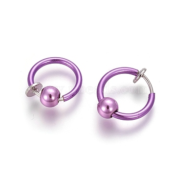 non pierced spring hoop earrings