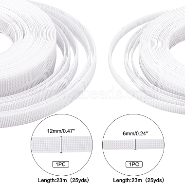 PandaHall Elite 44~45M 2 Style Polyester & Plastic Boning Sewing Wedding Dress Fabric(OCOR-PH0001-40)-4