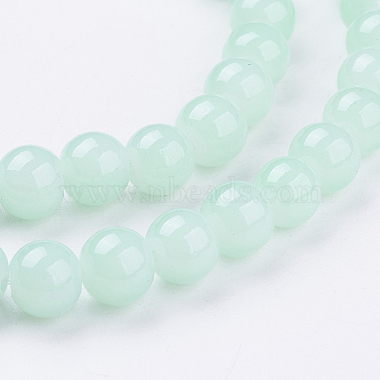 Imitation Jade Glass Beads Strands(X-DGLA-S076-8mm-20)-3