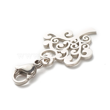 Arbre 304 décorations pendentif en acier inoxydable(HJEW-JM00573-02)-3