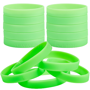 Lawn Green Silicone Bracelets
