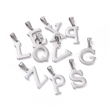 Stainless Steel Color Alphabet 304 Stainless Steel Pendants