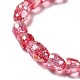 Electroplate Transparent Glass Beads Strand(GLAA-G088-05H)-3