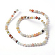 Brins de perles d'amazonite de fleurs naturelles(G-D608-4mm)-6