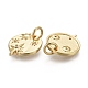 Brass Micro Pave Clear Cubic Zirconia Charms(KK-F821-28G)-2
