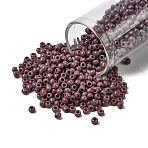 TOHO 8/0 Round Beads, Japanese Seed Beads, (52) Opaque Lavender, 8/0, 3mm, Hole: 1mm, about 222pcs/10g(X-SEED-TR08-0052)