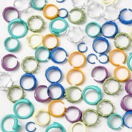 Spray Painted Alloy Cuff Rings, Open Rings, Cadmium Free & Lead Free, Mixed Shapes, Mixed Color, Inner Diameter: 9~18.5mm(RJEW-MSMC002-12)