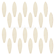 WADORN 20Pcs Unfinished Wooden Cutouts, Fish, Floral White, 150x40x2mm(DIY-WR0003-66)