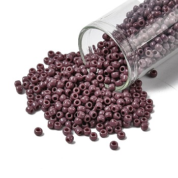 TOHO 8/0 Round Beads, Japanese Seed Beads, (52) Opaque Lavender, 8/0, 3mm, Hole: 1mm, about 222pcs/10g